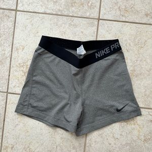 grey nike pro 5” inseem